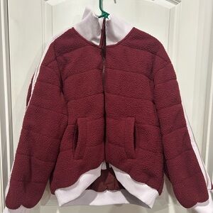 FP Movement by Free People Burgundy Teddy Sherpa